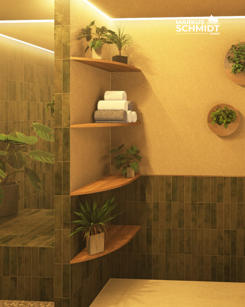 schönes grünes Bad